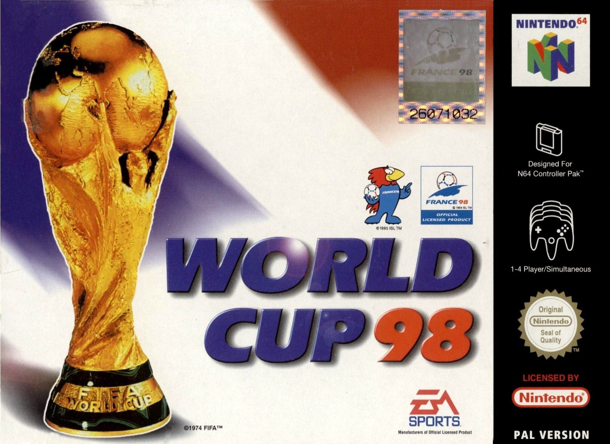 GB World Cup 98 / ワールドカップ98 欧州版 駅南やまご質店オンラインショップ / カシオ G-WCUP98-B G